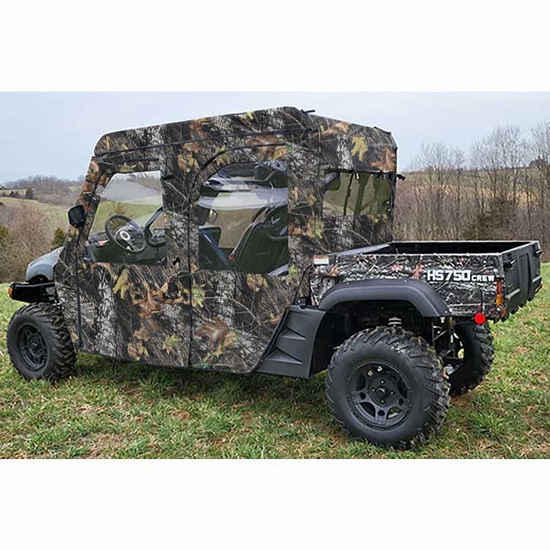 3 Star Camo Soft Full Doors and Rear Window w/ Zippers - Hisun HS 750 Crew - alt image 0