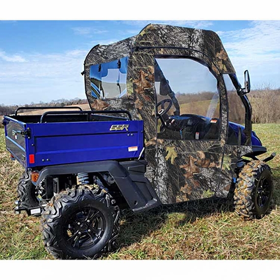 3 Star Camo Soft Full Doors and Rear Window w/ Zippers - SSR Bison 200, 400 - alt image 0