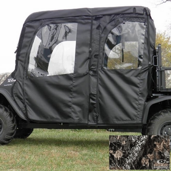 3 Star Camo Soft Full Doors and Rear Window w/ Zippers, Top - Kubota RTV X1140