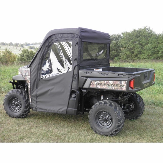 3 Star Camo Soft Full Doors and Zippered Rear Window - 2013-25 Full Size Polaris Ranger w/ Pro-Fit Cage - alt image 1