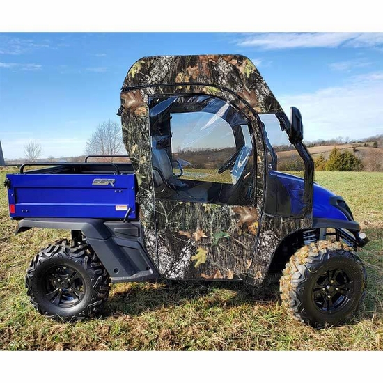 3 Star Camo Soft Full Doors w/ Zippers and Rear Window - SSR Bison 200, 400