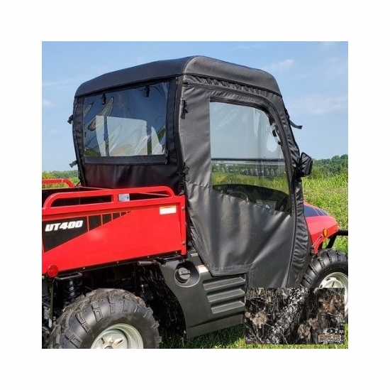 3 Star Camo Soft Full Doors, Zippered Rear Window and Top - Coleman Outfitter, Hisun HS 400