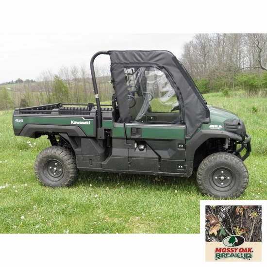 3 Star Camo Soft Upper Doors and Rear Window - Kawasaki Mule Pro-FX, DX