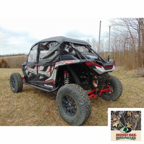 3 Star Camo  Soft Upper Doors and Rear Window - Polaris RZR XP 4 Turbo S
