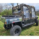 3 Star Camo Soft Upper Doors and Zippered Rear Window - Hisun Sector 1000 Crew