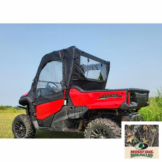 3 Star Camo Soft Upper Doors and Zippered Rear Window - Honda Pioneer 1000
