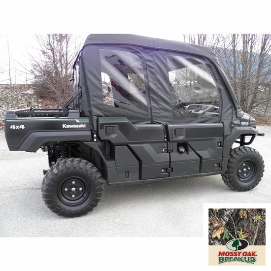 3 Star Camo Soft Upper Doors and Zippered Rear Window - Kawasaki Mule Pro-FXT, DXT