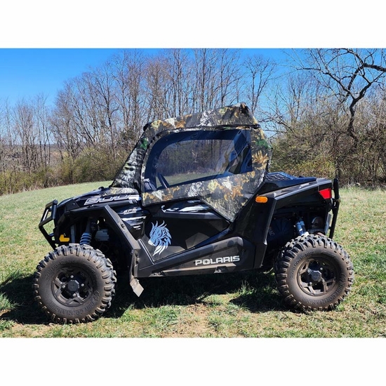 3 Star Camo Soft Upper Doors and Zippered Rear Window - Polaris RZR S 1000, 900, S 900 - alt image 0