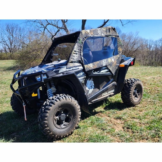 3 Star Camo Soft Upper Doors and Zippered Rear Window - Polaris RZR S 1000, 900, S 900 - alt image 2