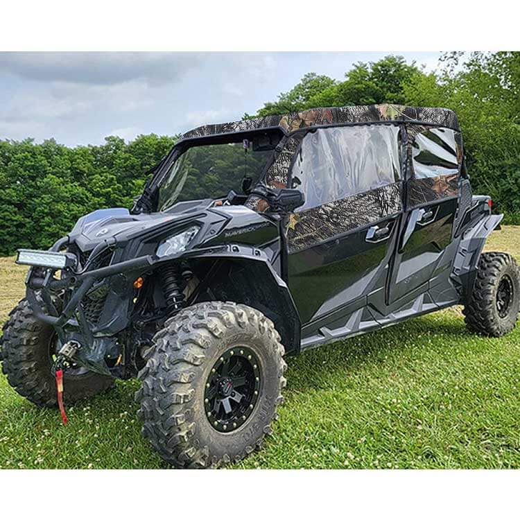 Can Am Maverick Sport Max Camo 3 Star Doors, Rear Window & Top
