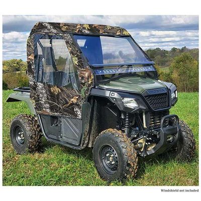 Honda Pioneer 520 Camo 3 Star Upper Doors, Zippered Rear Window, Top