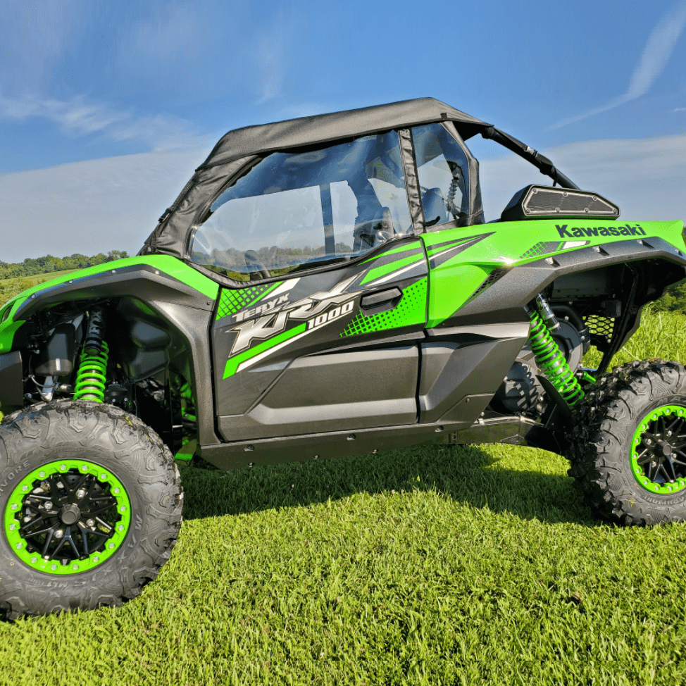 Kawasaki Teryx KRX 1000 Onyx Black 3 Star Soft Upper UTV Door Set