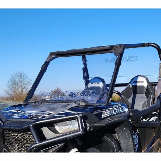 3 Star Full Front Windshield w/ Adjustable Vents - 2014-18 Polaris RZR XP 1000, XP Turbo