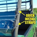 3 Star Full Front Windshield w/ Adjustable Vents and Hard Coating - 2010-22 Hisun HS, Strike & Massimo MSU
