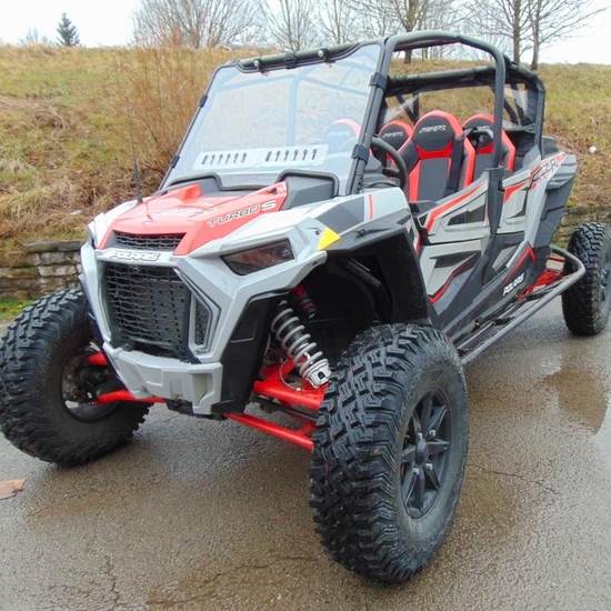 3 Star Full Front Windshield w/ Adjustable Vents and Hard Coating - 2014-20 Polaris RZR XP 1000, S 900/1000