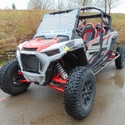 3 Star Full Front Windshield w/ Adjustable Vents and Hard Coating - 2014-20 Polaris RZR XP 1000, S 900/1000