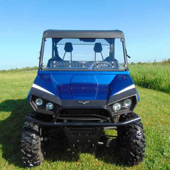 3 Star Full Front Windshield w/ Adjustable Vents and Hard Coating - 2018-20 Arctic Cat/Textron Stampede - alt image 0