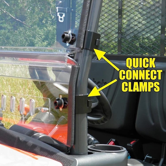 3 Star Full Front Windshield w/ Adjustable Vents and Hard Coating - 2018-20 Arctic Cat/Textron Stampede - alt image 3