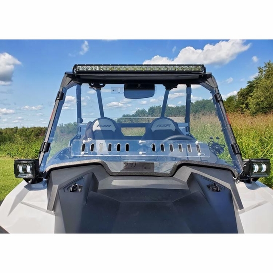 3 Star Full Front Windshield w/ Adjustable Vents and Hard Coating - 2019-23 Polaris RZR XP 1000, XP Turbo