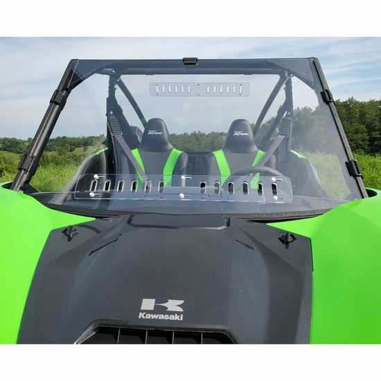 3 Star Full Front Windshield w/ MR10 Hard Coating - 2020-25 Kawasaki Teryx KRX 1000