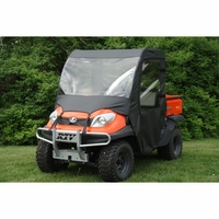 3 Star Full Soft Cab w/ Zippered Rear and Side Windows - 2008-23 Kubota RTV 400, 500, 520