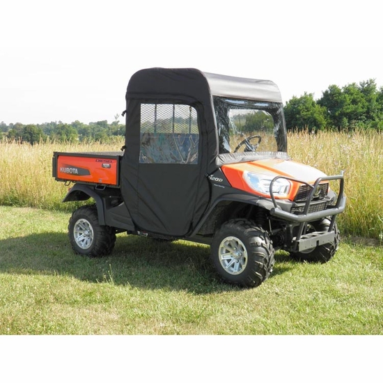 3 Star Full Soft Cab w/ Zippered Side Windows - 2014-23 Kubota RTV X900, X1120