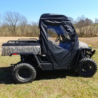 3 Star Full Soft Doors, Rear Window and Top w/ Zippered Side Windows (No Windshield) - Hisun, Coleman, Massimo, Bennche