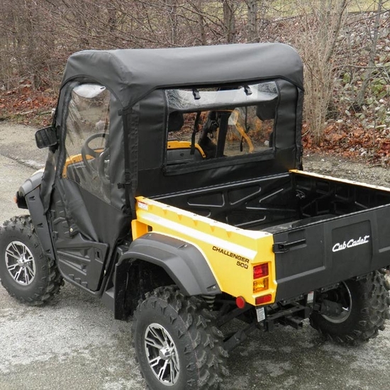 3 Star Half Soft Doors, Rear Window and Top w/ Zippered Rear and Side Windows (No Windshield) - Cub Cadet Challenger