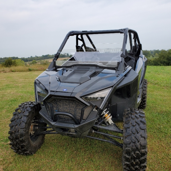3 Star Hard Coated Half Front Windshield - Polaris RZR PRO XP - alt image 0