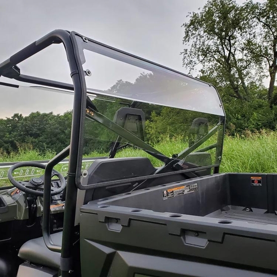 3 Star Hard Rear Windshield - 2009-17 Polaris Ranger 700, 800 - alt image 0