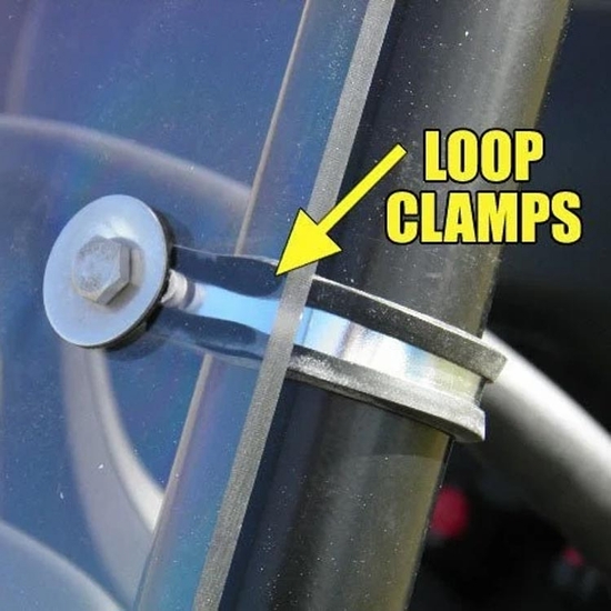 3 Star Hard Rear Windshield - 2010-14 John Deere Gator XUV - alt image 1