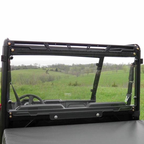 3 Star Hard Rear Windshield - 2011-14 Mid Size Polaris Ranger Crew - alt image 0