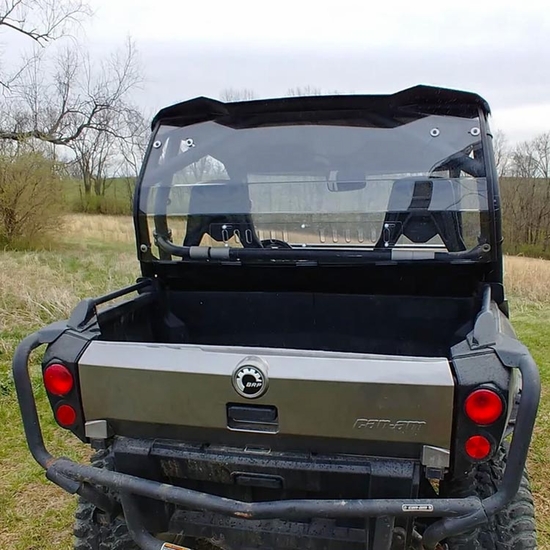 3 Star Hard Rear Windshield - 2011-20 Can-Am Commander 800, 1000