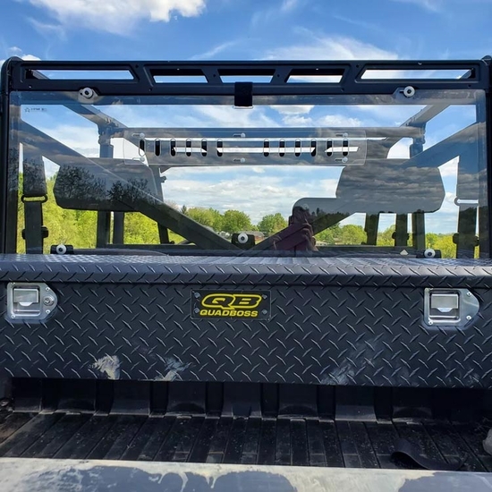 3 Star Hard Rear Windshield - 2014-23 Polaris Ranger XP 900, XP 1000 - alt image 0