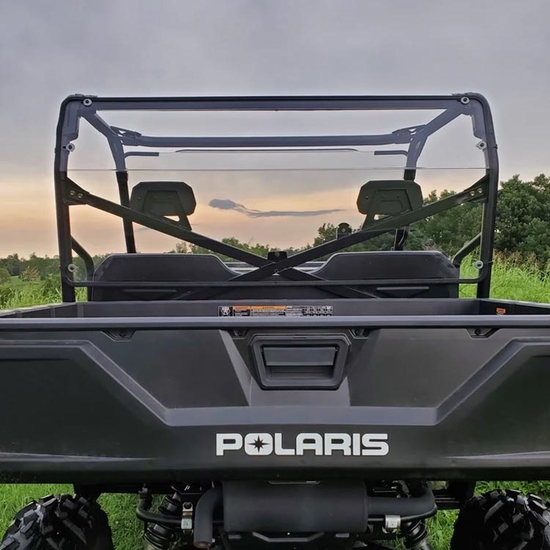 3 Star Hard Rear Windshield - 2016-23 Full Size Polaris Ranger 570
