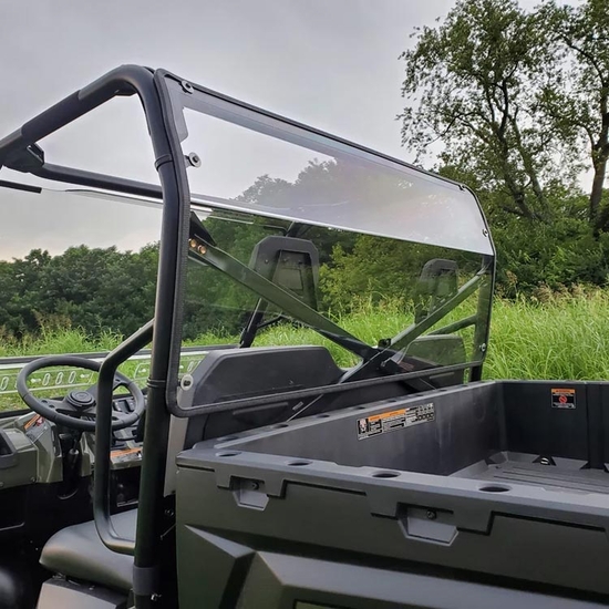 3 Star Hard Rear Windshield - 2016-23 Full Size Polaris Ranger 570 - alt image 0