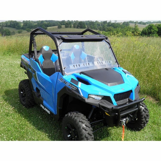 3 Star Hard Rear Windshield - Polaris General 1000, XP 1000