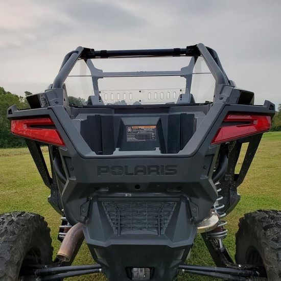 3 Star Hard Rear Windshield w/ Lower Adjustable Vents - 2020-24 Polaris RZR PRO XP, Turbo R - alt image 0