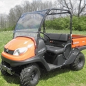 3 Star MR10 Hard-Coated Modular Two-Piece Front Windshield w/ Adjustable Vents - Kubota RTV 400, 500
