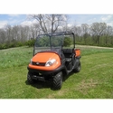 3 Star MR10 Hard-Coated Modular Two-Piece Front Windshield w/ Adjustable Vents - Kubota RTV 400, 500