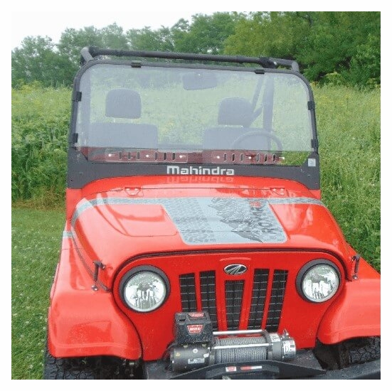 3 Star One-Piece Front Lexan Windshield w/ Adjustable Vents - Mahindra ROXOR - alt image 2