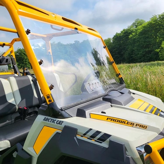 3 Star One Piece Front Windshield - 2018-24 Arctic Cat/Textron Prowler Pro - alt image 1