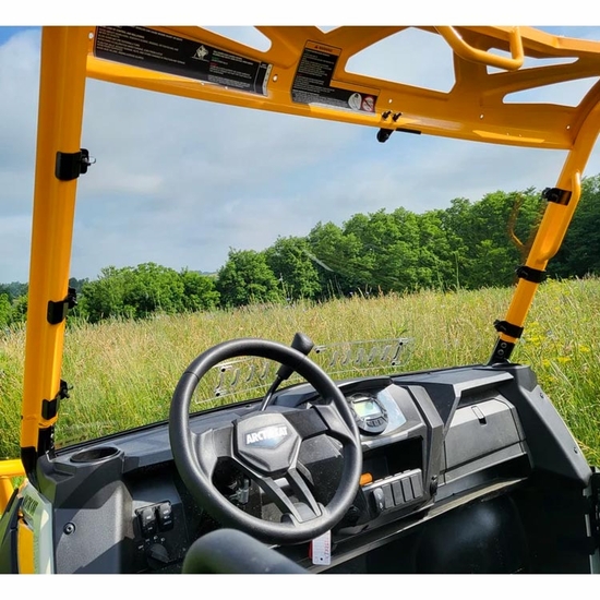 3 Star One Piece Front Windshield - 2018-24 Arctic Cat/Textron Prowler Pro - alt image 2