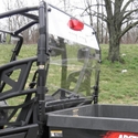 3 Star Rear Lexan Windshield -  2006-11 Arctic Cat Prowler w/ Square Bars