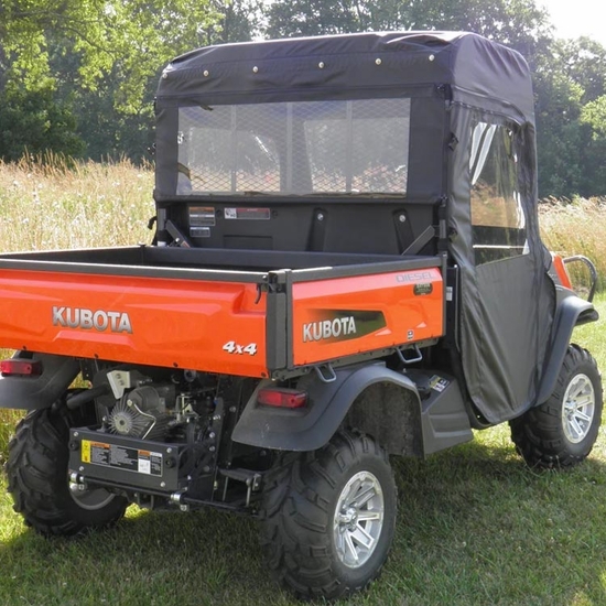 3 Star Soft Doors and Rear Window w/ Zippered Side Windows - Kubota RTV X900, X1120D