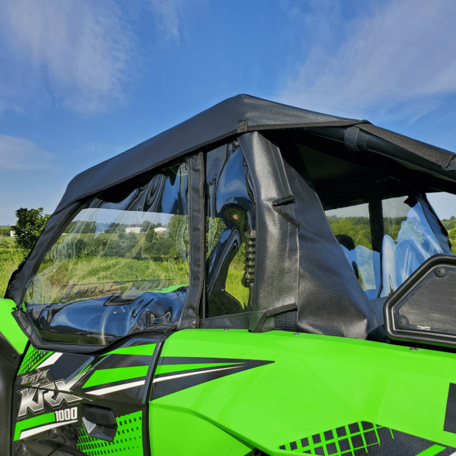 Kawasaki Teryx KRX 1000 Onyx Black 3 Star Soft Upper UTV Door Set