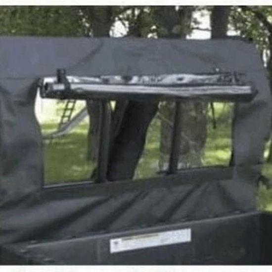 3 Star Soft Rear Panel w/ Zippered Rear Window - 2013-23 John Deere Gator XUV 825, 855 - alt image 0