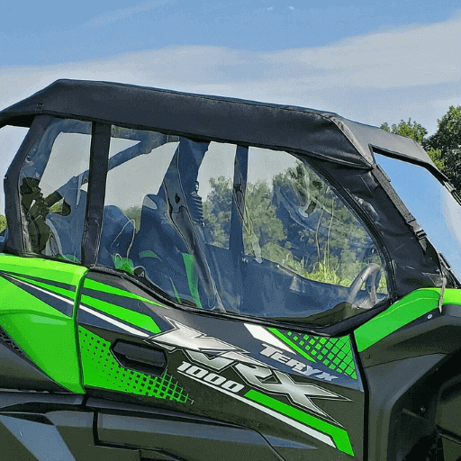 Kawasaki Teryx KRX 1000 Onyx Black 3 Star Soft Upper UTV Door Set