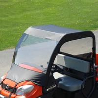 3 Star Soft Windshield, Top and Rear Window w/ Zippered Rear Window - Kubota RTV 400, 500