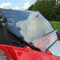 3 Star Two-Piece Front Lexan Windshield w/ Adjustable Vents - CF Moto ZForce 950
